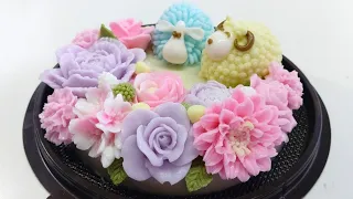 Sheep Jelly Cake I Pastel Flower Jelly Cake I How To Jelly