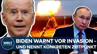 UKRAINE-KRISE: US-Präsident Joe Biden warnt vor Invasion von Russland und nennt möglichen Zeitpunkt