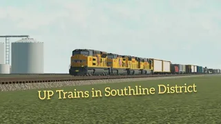 UP trains in Southline District RO-Scale w/ @yaboinookhsd1234 @jplayz1229 @ENDMITE629