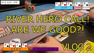 PLO Vlog 2 - Big A$$ High Hands and a Hero Call