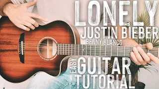 Lonely Justin Bieber Guitar Tutorial // Lonely Justin Bieber Benny Blanco Guitar Lesson #811