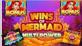 $60 in Wins Of Mermaid let’s see what she can do |Fortune Coins Casino