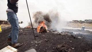 We went to see where electronic waste gets dumped in Agbogbloshie, Ghana
