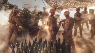 M777 Howitzer Artillery Support – US Marines In Their Natural Habitat