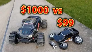 $1000 vs $99 RC Car Test with Demolition Derby