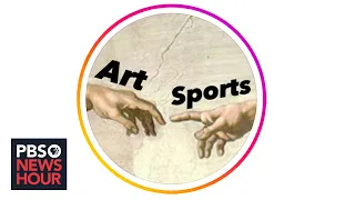 How a social media creator matches modern sports images with classic works of art