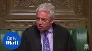 Commons Speaker John Bercow votes no and breaks tie in Parliament