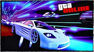 НОВЫЕ НЕОНОВЫЕ ГОНКИ НА НОВОМ СУПЕРКАРЕ И СПОРТКАРЕ В ГТА 5 (GTA 5 ONLINE ГОНКИ)