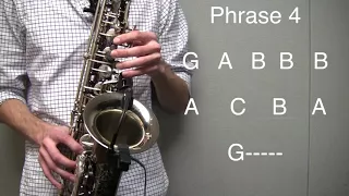 O Come O Come Emmanuel - Alto Sax Tutorial