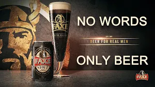 ПИВО БЕЗ СЛІВ? FAXE STOUT/FOREIGN EXTRA STOUT/BEER WITHOUT WORDS/18+