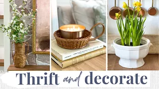 THRIFTED VS STYLED DECORATE WITH ME | THRIFTING HOME DECOR AT GOODWILL 2024 | budget home decor