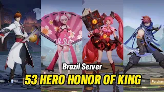 All 53 Hero Honor Of King Of Glory Brazil Server 2023