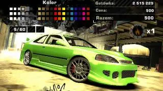 Prezentacja Modu HONDA CIVIC NFS MW