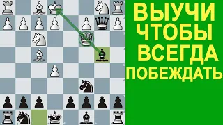 С ЭТОЙ ЛОВУШКОЙ ВЫ ПОБЕДИТЕ ЛЮБОГО ШАХМАТИСТА ЛЮБОГО УРОВНЯ / ШАХМАТЫ ОБУЧЕНИЕ / ШАХМАТЫ ЛОВУШКИ