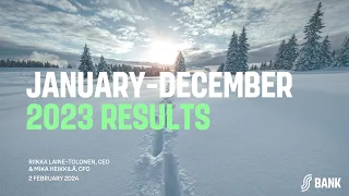 S-Bank January-December 2023 Results Webcast
