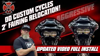 ⚡Aggressive Road Glide Look! DIY With DD Customs Fairing Relocation Bracket!⚡