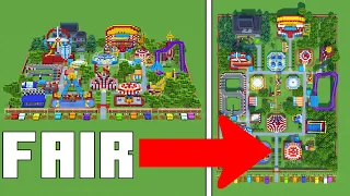 Minecraft Tutorial: How To Make a Fair / Carnival / Theme Park "The Movie"