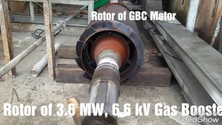 Rotor of 3.6MW 6.6 kV GBC Motor.