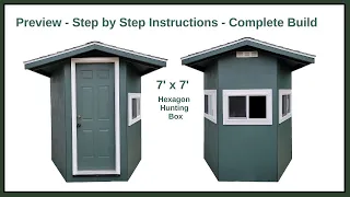 Hexagon Deer Blind - "How To Build" - Full Instructional Video