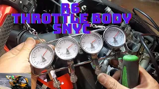 Yamaha R6 throttle body sync