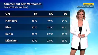 3-Tage-Wetter: Sommer auf dem Vormarsch - Gewitterrisiko steigt