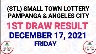 1st Draw STL Pampanga, STL Angeles December 17 2021 (Friday) | SunCove, Lake Tahoe Result