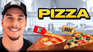 1€ PIZZA VS 100€ PIZZA !