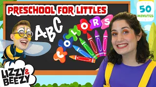 Preschool For Littles | Learn The Alphabet🔤Learning Body Parts + Learning Animals🦁Educational Videos