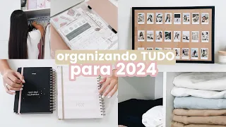 ORGANIZANDO MINHA VIDA PARA 2024 – 30 minutos de organização: Planejamento, vision board, metas...
