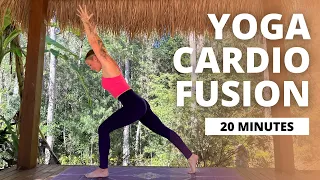 20-min YOGA/CARDIO FUSION FLOW || Vinyasa Flow + Interval Training.. Ashley Freeman