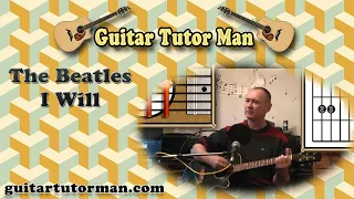 I Will - The Beatles - Acoustic Guitar Lesson