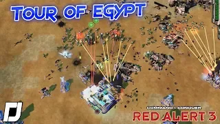 Tour of Egypt Custom Map , C&C : Red Alert 3 , 3v3 Vs Brutal Ai , Online Gameplay , 2019 , 4K