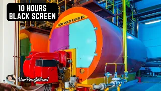 Large Industrial WATER HEATER | BOILER ROOM Ambience - White Noise Black Screen | Slee, Calm, Relax