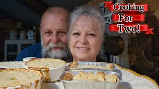 An Easy, Delicious Chicken Pot Pie, and Apple Cobbler for 2!