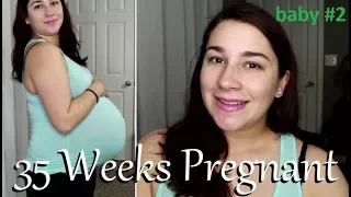 35 Weeks Pregnancy Update + Symptoms + Belly Shot : Cramps, Preterm Labor, Aches