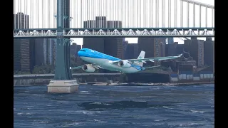 El avión KLM Airbus A330-300 realizó un vuelo y aterrizaje peligroso