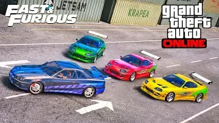 LEGENDARY CARS FROM FAST AND FURIOUS! CAT AND MOUSE IN GTA 5 ONLINE!