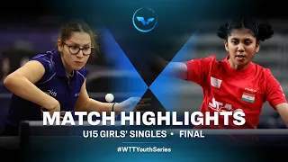 Bianca Mei Rosu vs Saini Suhana | WTT Youth Contender Otočec | U15 GS Finals