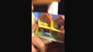 Peppa Pig Peek 'n Surprise Playhouse unwrapping by Sabrina Ortega