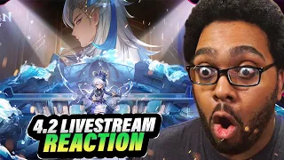 4.2 LIVESTREAM REACTION (FURINA, WHALE BOSS, SKIRK) | Genshin Impact