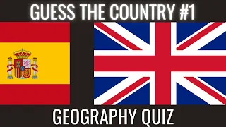 Guess the country by FLAG! From EASY to HARD. Geography quiz #1