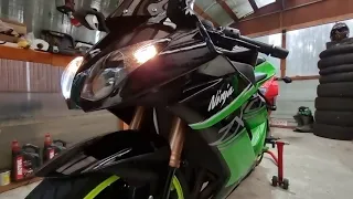 KAWASAKI NINJA ZX10R 1000 WALKAROUND AND EXHAUST TOCE