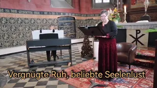 Vergnügte Ruh, beliebte Seelenlust von J. S. Bach - Birgit Brodisch singt mit Milena Aroutjunowa
