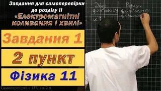 Фізика 11 клас. Самоперевірка с 137 1 з. 2 п