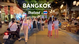 Bangkok Nightlife [4K] - Thailand 2023 🇹🇭 Khaosan Road - Lebua Sky Bar Hangover | Walking Tour