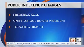 School board president arrested for public indecency