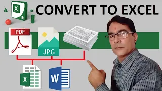 How to convert PDF to Excel | PDF, JPEG, Paper to Excel or Word Convert in hindi