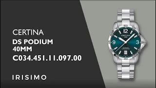 CERTINA DS PODIUM 40MM C034.451.11.097.00 | IRISIMO