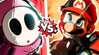 Mario Strikers Battle League - Shy Guy Vs Mario (Hard CPU)