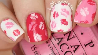 Easy Valentine's Day Nail Art DIY: Pink Kisses || KELLI MARISSA